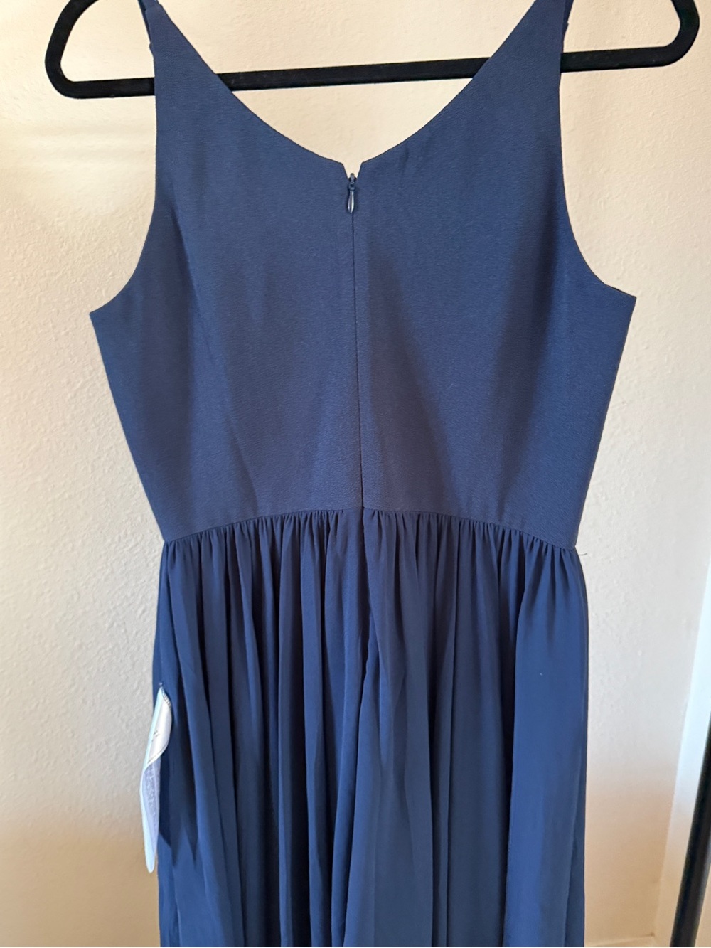 Dress the Population Navy V-Neck Spaghetti-Strap Midi Dress - Picture 3 of 4